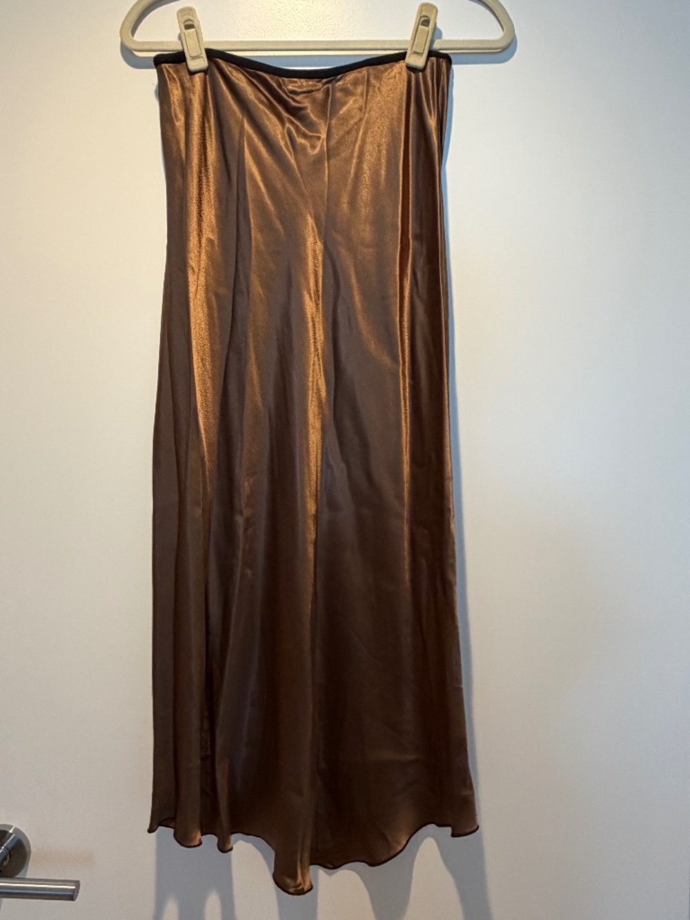 Rails satin brown skirt - size M